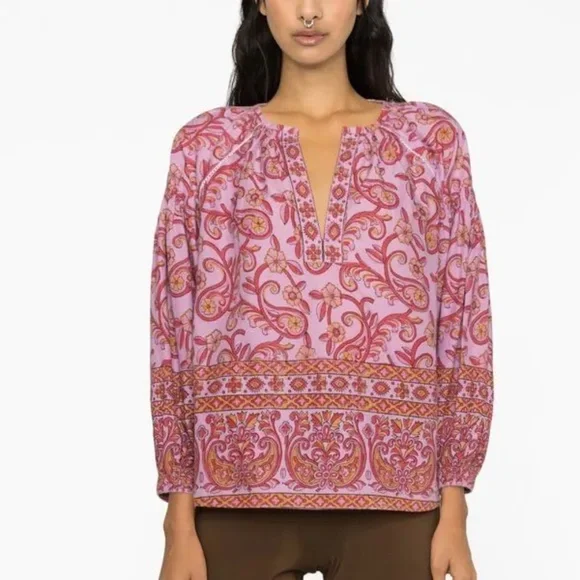 boteh block print blouse